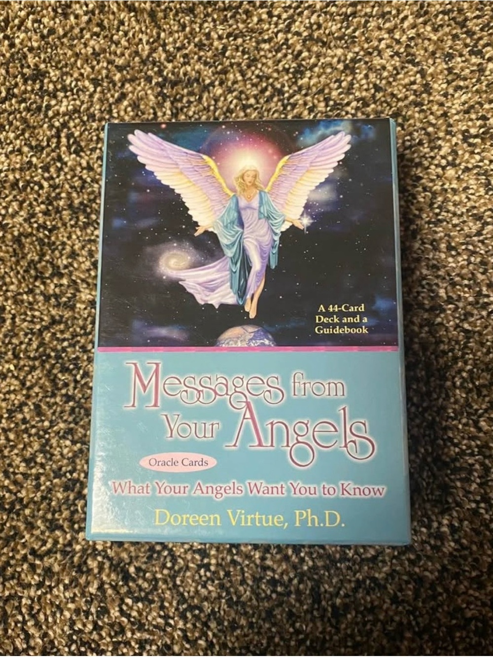 Messages From Your Angels Oracle Cards by Doreen Virtue - Pastel Blue/Purple
